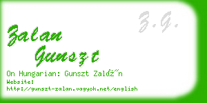 zalan gunszt business card